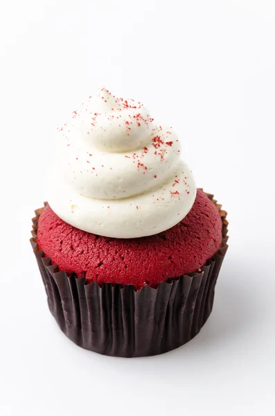 Rote Samt-Cupcakes — Stockfoto