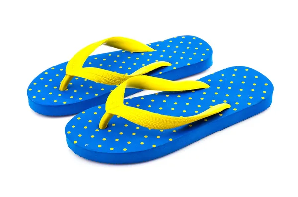 Flip flop'lar izole beyaz arka plan — Stok fotoğraf