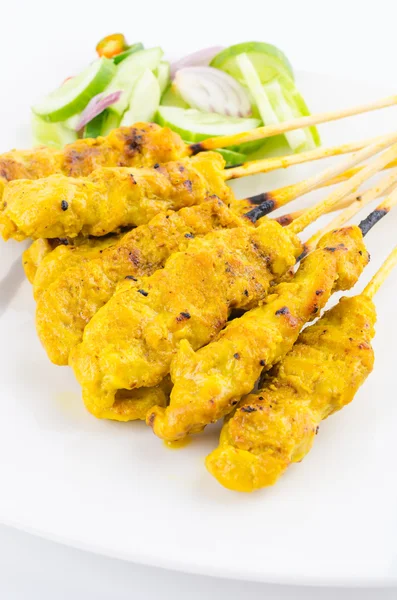 Schweinefleisch satay thailändische Küche Essen — Stockfoto