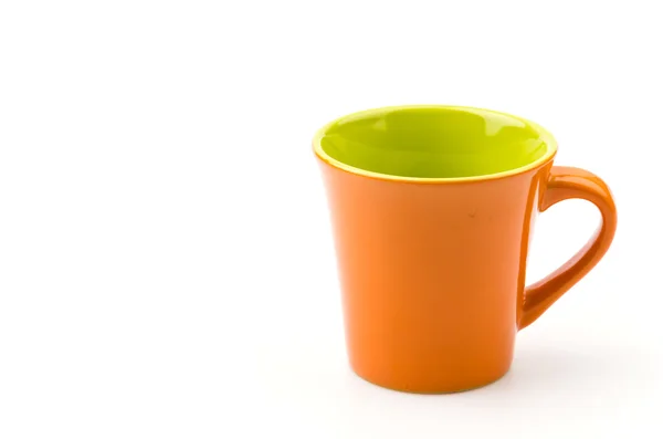 Taza naranja aislada —  Fotos de Stock