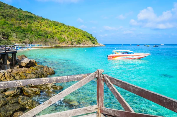 Koh Larne beach Adası'nda pattaya Tayland