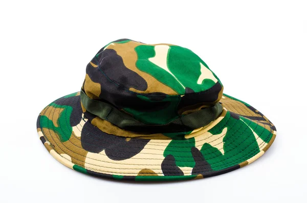 Armádní klobouk izolované bílé pozadí — Stock fotografie