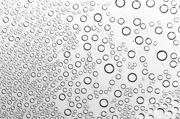 siyah ve beyaz olarak su damlaları