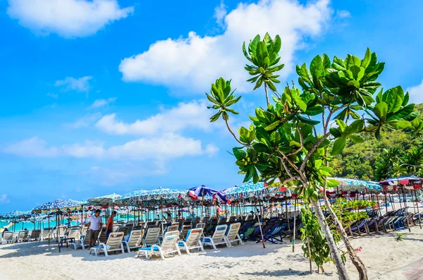 Koh larn wyspie tropikalnej plaży w mieście pattaya Tajlandia — Zdjęcie stockowe