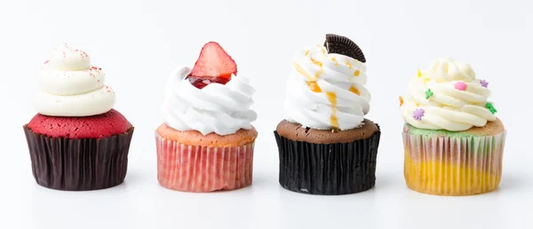 Cupcakes on white — Stock Photo, Image