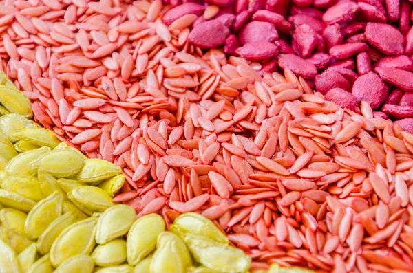 Colorful seeds texture using as background — Stock Photo, Image