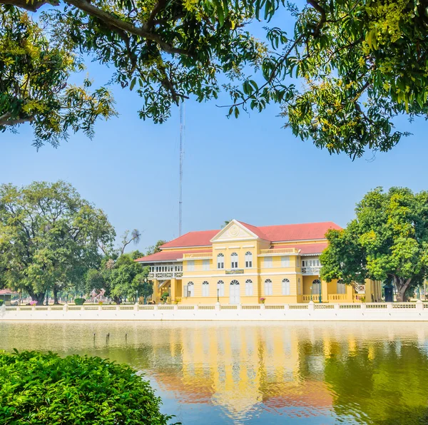 Arquitetura Bang pa no palácio Tailândia — Fotografia de Stock