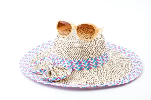 Sombrero de playa y gafas de sol —  Fotos de Stock