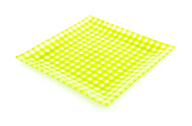 Yeşil plaka izole beyaz arka plan