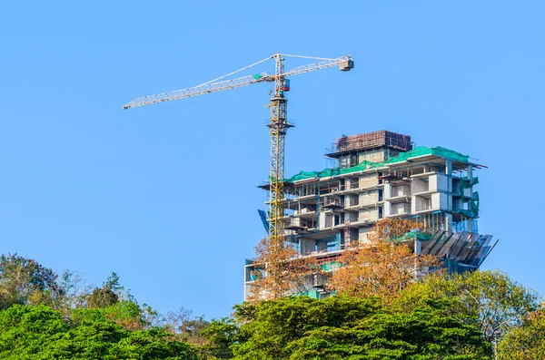 Construcción de grúas — Foto de Stock