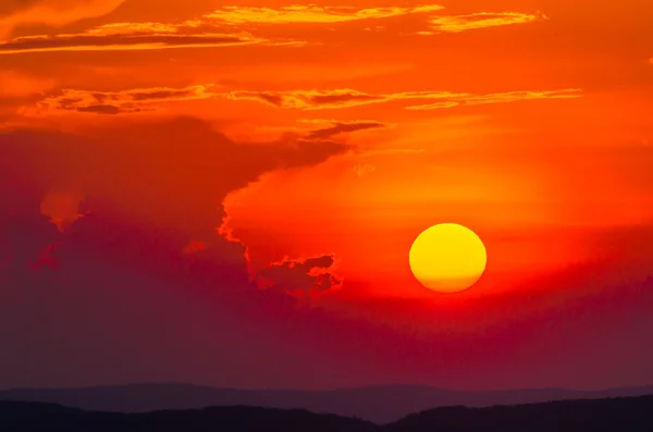 Céu do pôr do sol — Fotografia de Stock