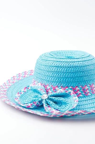 Beach hat isolated white background — Stock Photo, Image