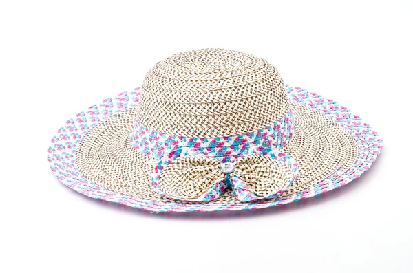 Strand hoed geïsoleerd witte achtergrond — Stockfoto