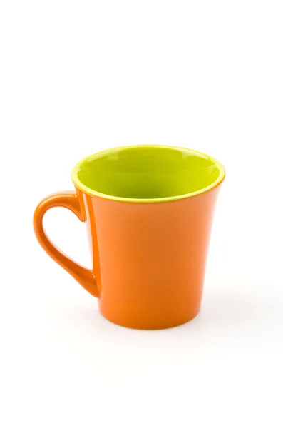 Taza naranja aislada —  Fotos de Stock