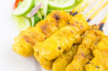 domuz eti satay Tayland mutfağı yemekleri