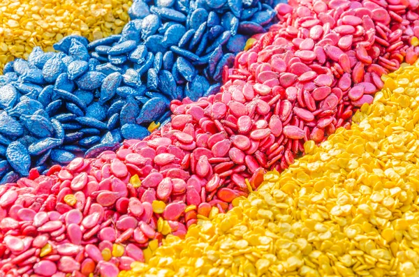 Colorful seeds texture using as background — Stock Photo, Image