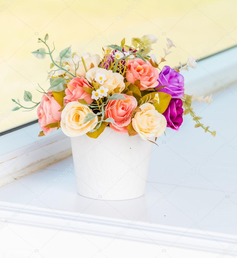 Flower vase decoration ⬇ Stock Photo, Image by © mrsiraphol 44265107