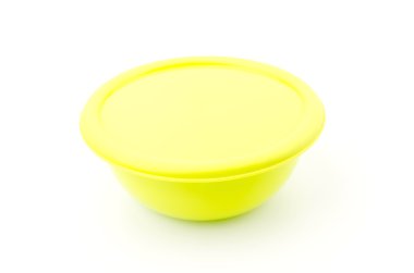 plastik kase izole beyaz arka plan