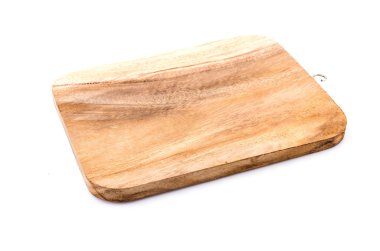 Tahta kesme tahtası izole edilmiş beyaz arkaplan