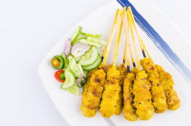 domuz eti satay Tayland mutfağı yemekleri