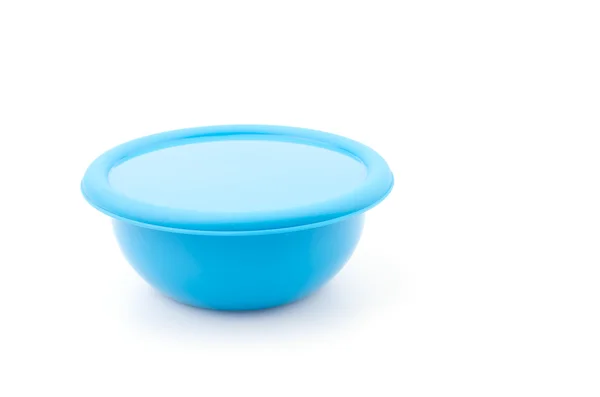 Plastic bowls isolated white background — Stock Photo, Image