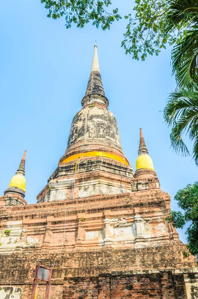 Wat Yai Chaimongkol temple in ayutthaya Thailand — Stock Photo, Image