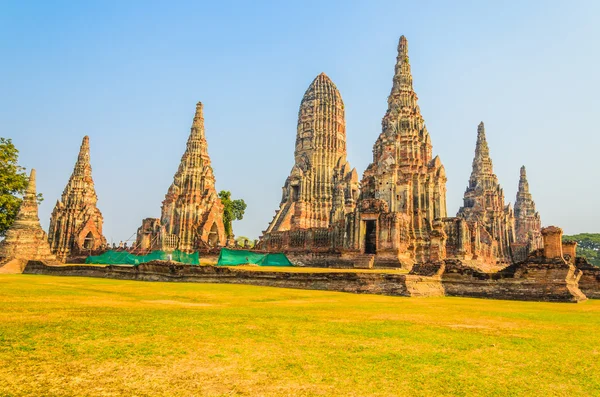 Wat Chai Watthanaram Tempel in Ayutthaya Thailand — Stockfoto