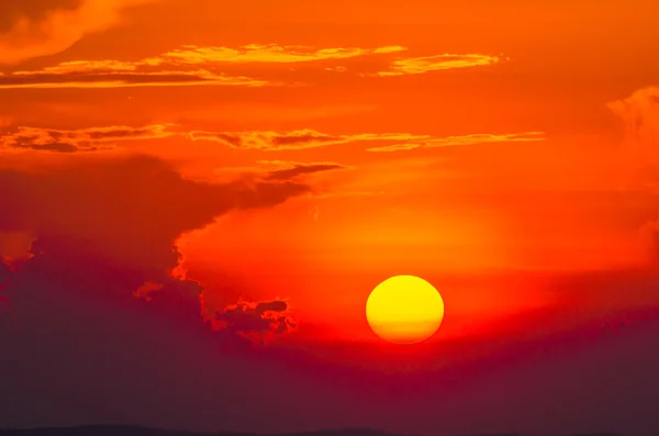 Céu do pôr do sol — Fotografia de Stock