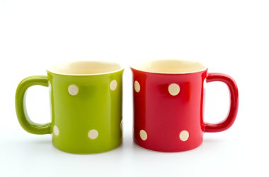 renk izole kupa beyaz arka plan