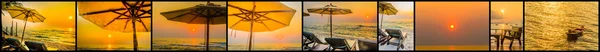 Sunset umbrella — Stock Photo, Image