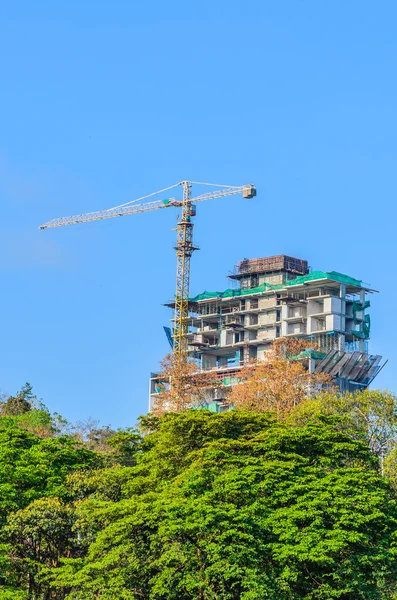 Construcción de grúas — Foto de Stock