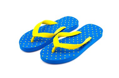 flip flop'lar izole beyaz arka plan