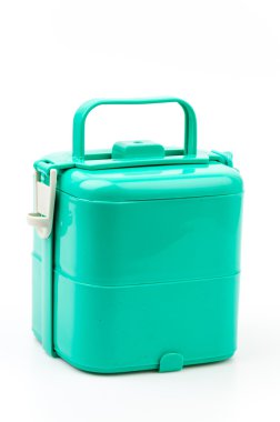 Tiffin izole edilmiş beyaz arkaplan
