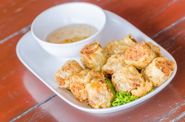 kızartılmış Yengeç kabuk