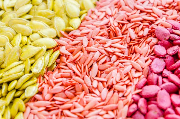 Colorful seeds texture using as background — Stock Photo, Image
