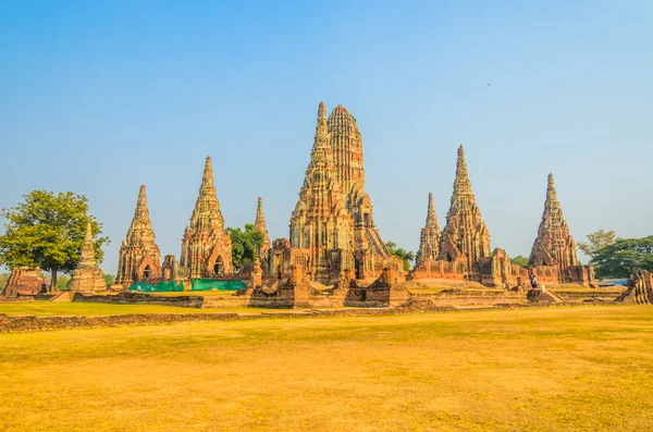 Wat Chai Watthanaram Tempel in Ayutthaya Thailand — Stockfoto