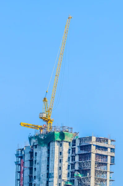 Construção de gruas — Fotografia de Stock