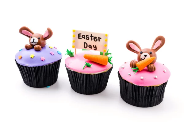 Pasqua cupcakes isolato sfondo bianco — Foto Stock