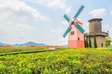 Bahçedeki yel değirmeni