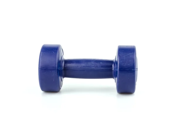 Dumbell izole beyaz arka plan — Stok fotoğraf