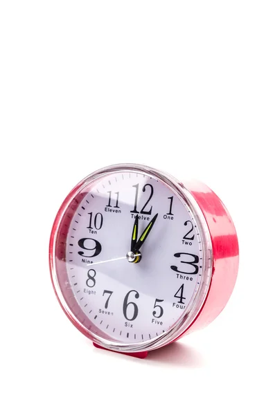 Clock isolated white background — Stock Photo, Image