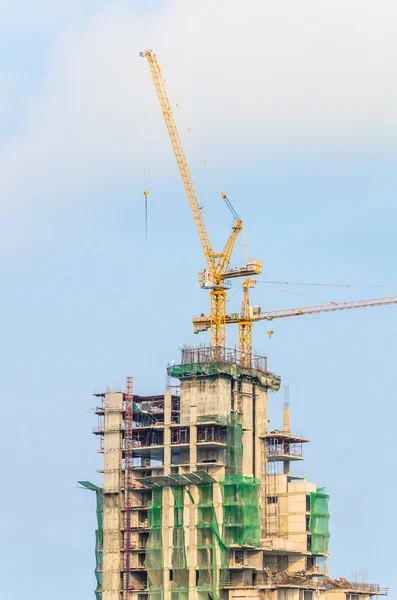 Bouw kraan gebouw — Stockfoto