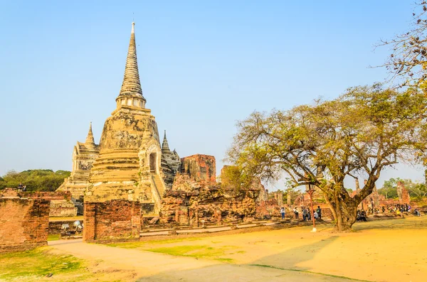 Templo de Wat Phra Si Sanphet en ayutthaya Tailandia —  Fotos de Stock