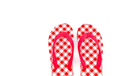flip flop'lar izole beyaz arka plan