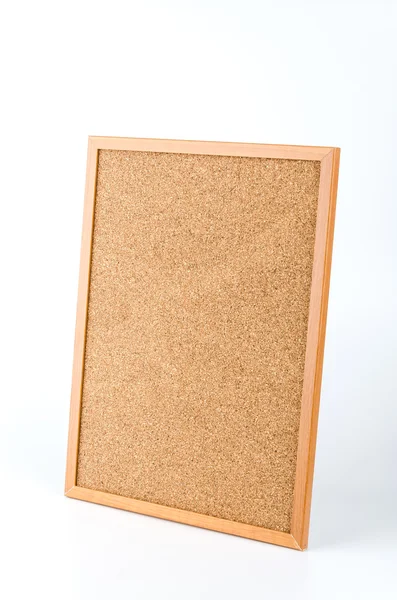 软木板隔离白色背景 — 图库照片