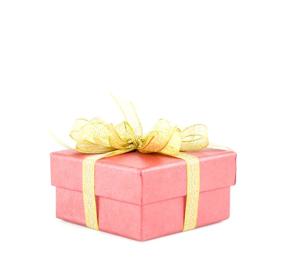 Caja de regalo aislado fondo blanco — Foto de Stock