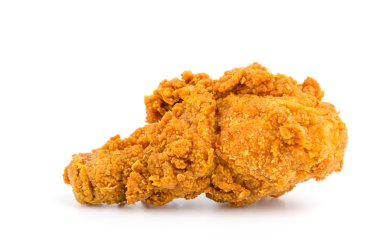 Kızarmış tavuk izole edilmiş beyaz arkaplan