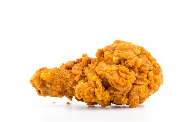 Kızarmış tavuk izole edilmiş beyaz arkaplan