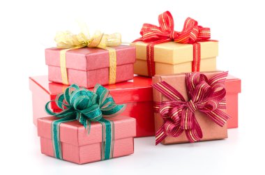 Hediye Kutusu İzole Beyaz Arkaplan