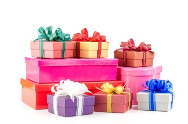 Hediye Kutusu İzole Beyaz Arkaplan